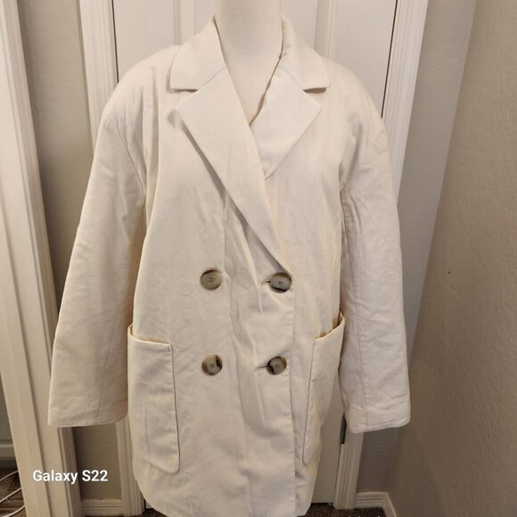 Madewell Coat Off White/Cream. NWT. Size XL. Padded - Picture 1 of 16
